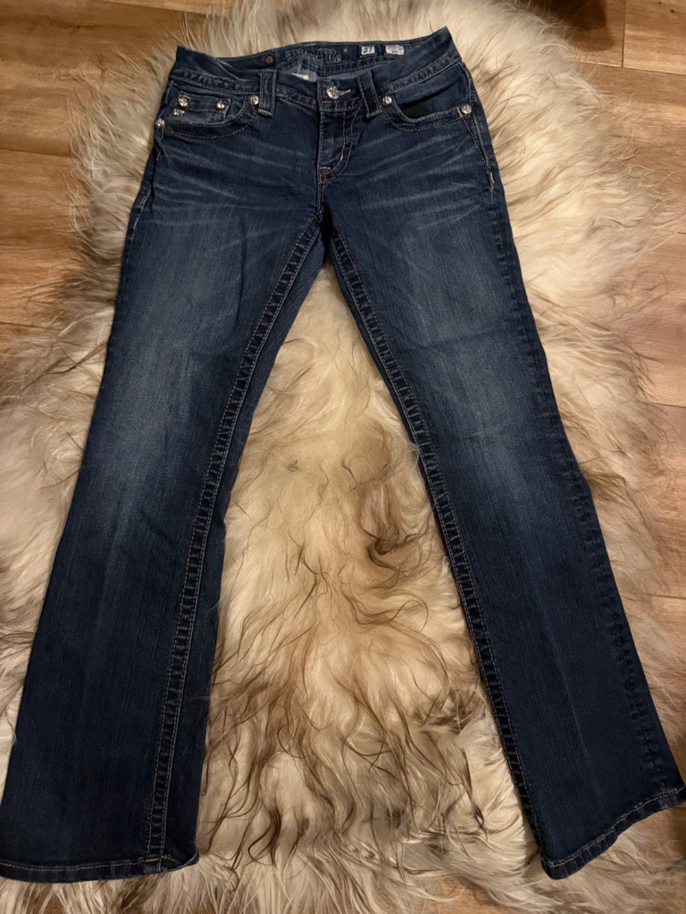 Miss Me Dark Blue Bootcut Jeans